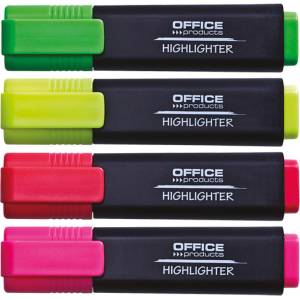 Office Products Комплект текстмаркери Office Products, 4 цвята (24097-А)
