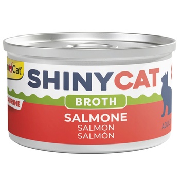 GimCat ShinyCat Salmon in Broth парченца сьомга в натурален бульон 70gr