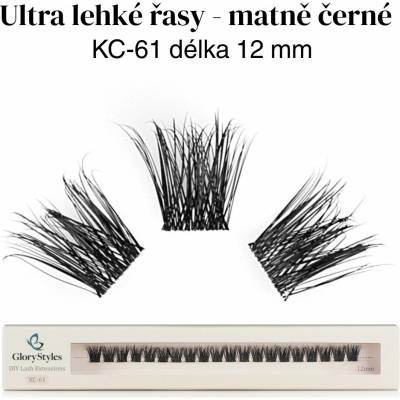 GloryStyles Segmentové řasy KC-61 Délka řas: 12 mm