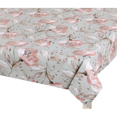 Bellatex Ubrus ADÉLA Lilie losos šedá 50x50 cm