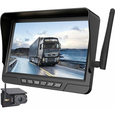 Bezdrátový parkovací a couvací set XQ12-F1, 7" LCD + 1x solární kamera
