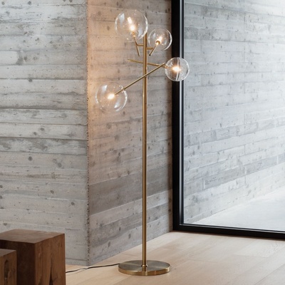 Ideal Lux - LED Лампион EQUINOXE 4xG4/2W/230V месинг/прозрачен (ID290966)