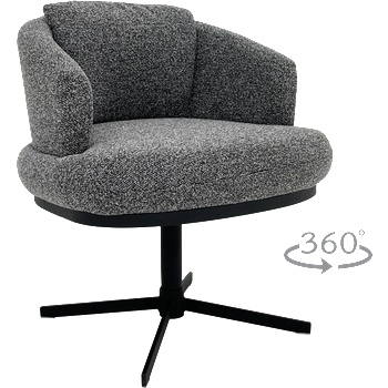 Carmen Трапезен стол rapina - черен 460 (3532286)