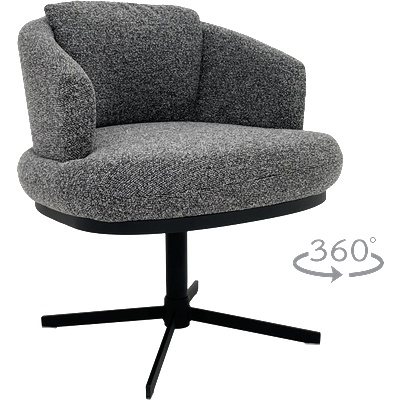 Carmen Трапезен стол rapina - черен 460 (3532286)