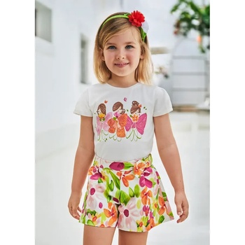 Image 1 of Mayoral Пола панталон сатен с цветя за мини момиче Mayoral