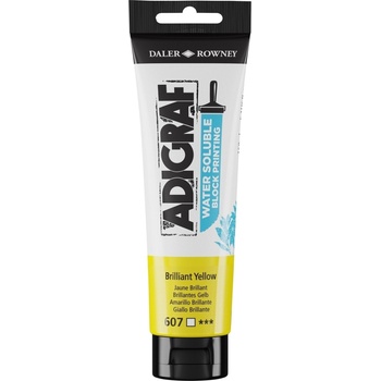 Daler Rowney Adigraf Block Printing Water Soluble Colour Боя за линогравюра Brilliant Yellow 150 ml (185150607)