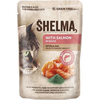 Shelma Cat losos se spirulinou v omáčke 85 g
