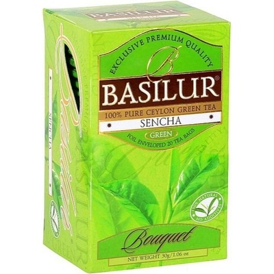 Basilur Bouquet SENCHA GREEN zelený čaj 20 x 1,5 g