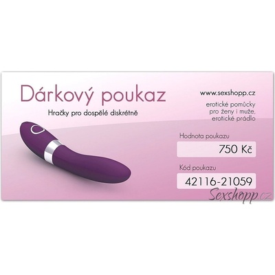 Dárkový poukaz v hodnotě 750 Kč