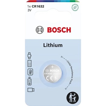 Bosch CR1632B1/00 GOMBELEM LITHIUM 3.0V 1-BLISTER (CR1632B1/00)