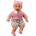 LEAN Toys Baby Doll Sweater Hat Pacifier Chain Pink 40cm