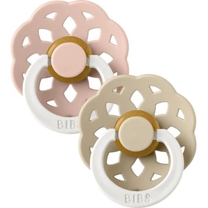 BIBS Светещи залъгалки Bibs - Boheme, Blush GLOW-Vanilla GLOW, 6-18 м, 2 броя (240123) - ozone