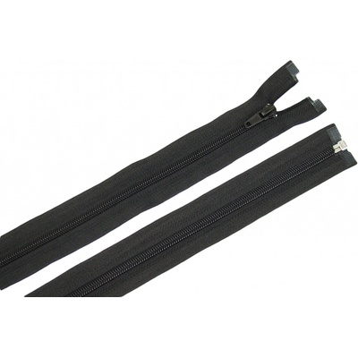 Zdrhovadlo zip plastový 85cm dělitelný šíře 6mm černá