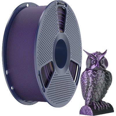 SUNLU Silk PLA+ Dual Color Black Purple - 1, 75 mm / 1000 g (6933582309374)