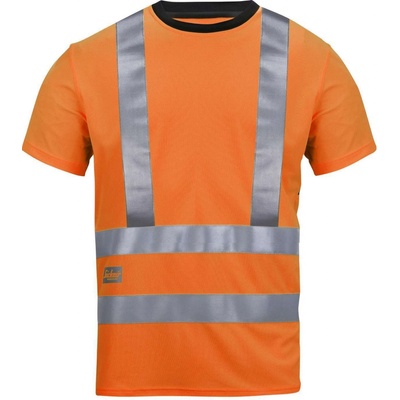 Snickers Workwear Triko reflexní AVS s kr. rukávem třída 2/3 oranžová XXL – Zboží Dáma