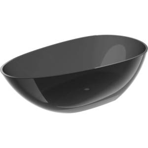 Mexen Glass свободностояща прозрачна вана 170 x 85 см, черна, с хромиран корк (58061708513)