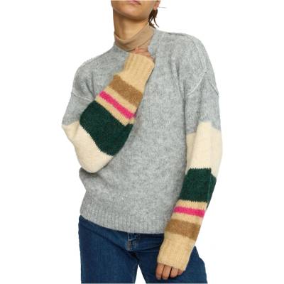 Selfhood Дамски пуловер Selfhood Women's Striped Mohair Sweater Jumper - Grey (117-3439-0114)