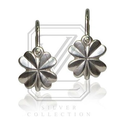 Infinitysilver stříbrné dětské náušnice čtyřlístky 002431101320