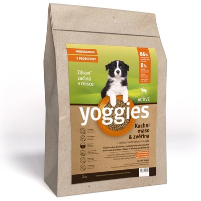 Yoggies MINI Active Kachní maso a zvěřina 2 kg