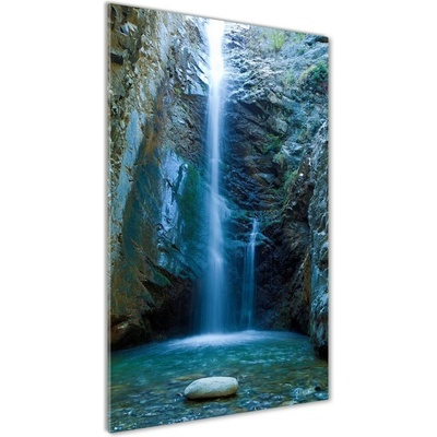 Vertikálny foto obraz fotografie na skle Vodopád 50x100 cm
