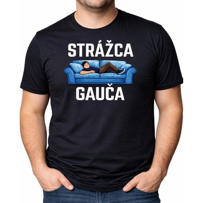 Fajntričko tričko Strážca gauča čierna