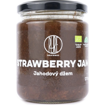 BrainMax Pure Strawberry Jam Džem Jahoda BIO 270 g