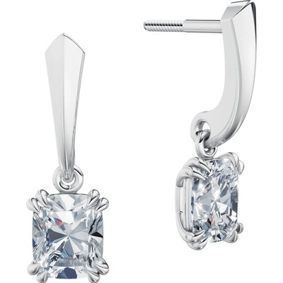 DF dámske náušnice 6436, bílé zlato s laboratorními diamanty o celkové váze 2.00 ct VS1/F