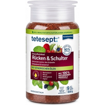 Tetesept sůl do koupele Rücken & Schulter 600 g