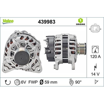 Alternátor VALEO 439983