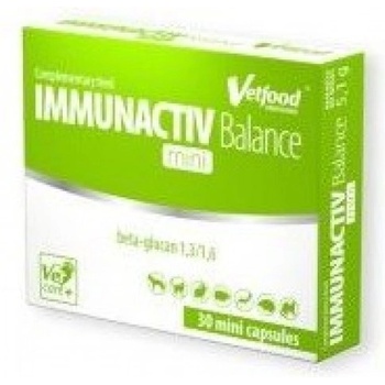 VetFood Immunactiv Balance mini - за подсилване на имунитета при животни до 5 кг, 30 капсули - Полша
