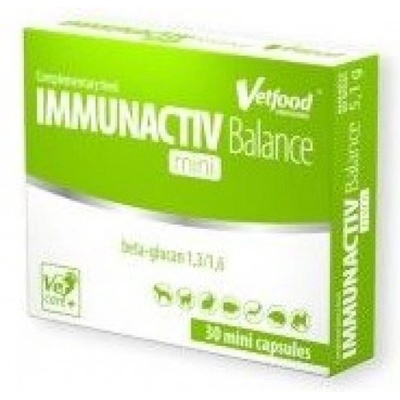 VetFood Immunactiv Balance mini - за подсилване на имунитета при животни до 5 кг, 30 капсули - Полша