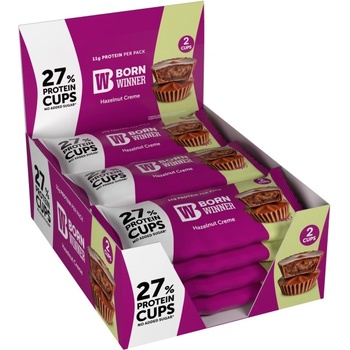 Born Winner Peanut Butter Cups | No Added Sugar [12 x 42 грама] Лешников крем