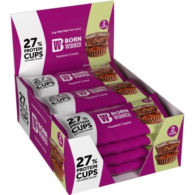 Born Winner Peanut Butter Cups | No Added Sugar [12 x 42 грама] Лешников крем
