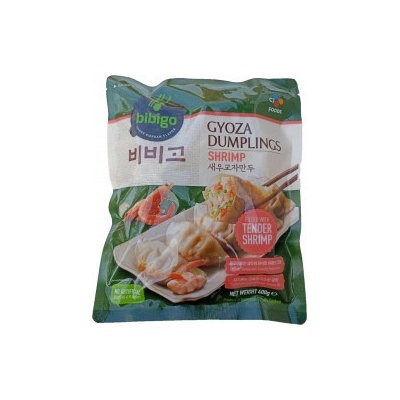 Bibigo Gyoza dumplings shrimps & vegetable mražené knedlíčky taštičky plněné krevetami a zeleninou 400 g – Zboží Dáma