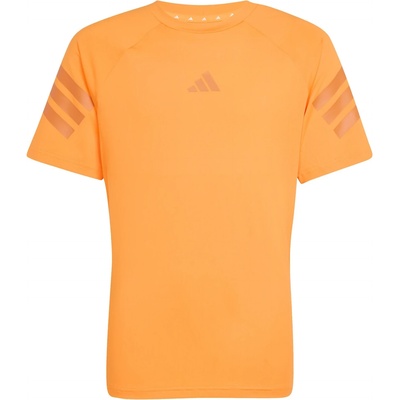 adidas Детска спортна тениска adidas Kid's Sport Icons 3-Stripes Tee Sport shirt - Pure Orange / Fox Orange - размер 164 (EU) (704-6100-0215)