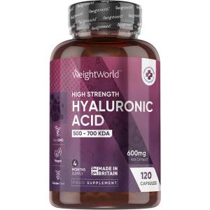 WeightWorld Коса, кожа, нокти Хиалуронова киселина 600 mg х 120 капсули (123782 WW)