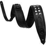 Levy's Rebel Leather Black/Silver Каишка за китара (M80GRPDX-BLK)