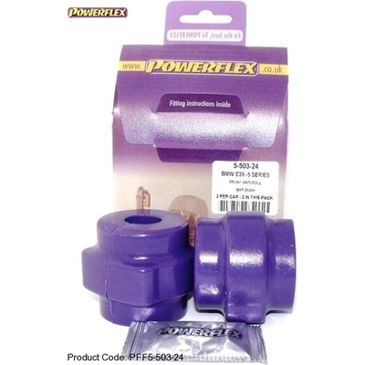 Powerflex Silentbloky BMW E38 (94-02) Front Anti Roll Bar Mounting Bush 24mm (3)