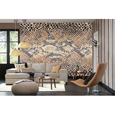 DIMEX ART Самозалепваща се флизелинова фототапета змийска кожа 375 x 250 см