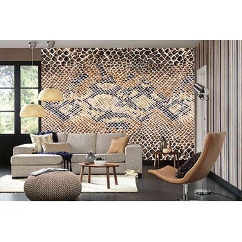 DIMEX ART Самозалепваща се флизелинова фототапета змийска кожа 375 x 250 см