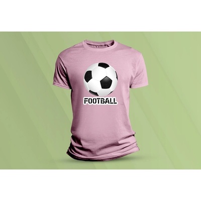 Sandratex dětské bavlněné tričko Football. růžová