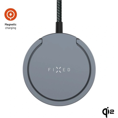 FIXED Безжично зарядно устройство с поддръжка на Magsafe, сиво FIXMPADP2-GR (FIXMPADP2-GR)