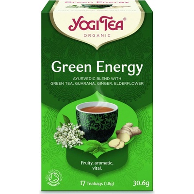 YOGI TEA BIO zelený čaj Green Energy 17 x 1,8 g