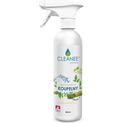 CLEANEE ECO hygienický čistič na KOUPELNY citronová tráva Láhev 1 l