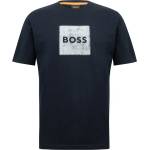 Boss Тениска Boss Mens BOSS ORANGE Short Sleeve T-Shirt with Contemporary Stitched Logo - Navy 404