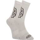 Styx ponožky vysoké sivé s čiernym logom HV1062