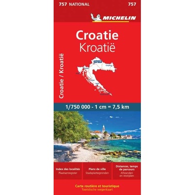 Michelin mapa Croatia 1:750 t.
