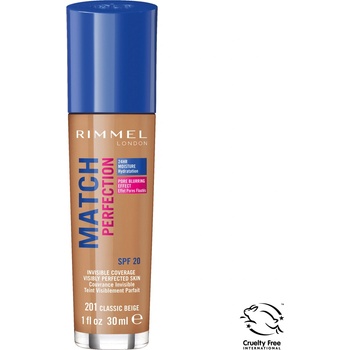 Rimmel London Match Perfection Foundation SPF15 201 Classic Beige 30 ml