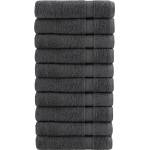 vidaXL Премиум хавлии SOLUND 10 бр антрацит 100x150 см 600 gsm (137166)