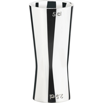 Zone Барманска чаша за измерване ROCKS 25 / 50 ml, сребърен, неръждаема стомана, Зона Дания (ZO332096)